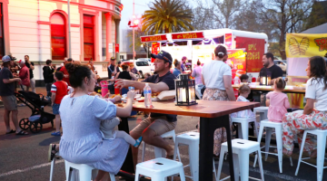 Pictured enjoying the food and festivities at last year’s first ever Street Dreams event in 2025.